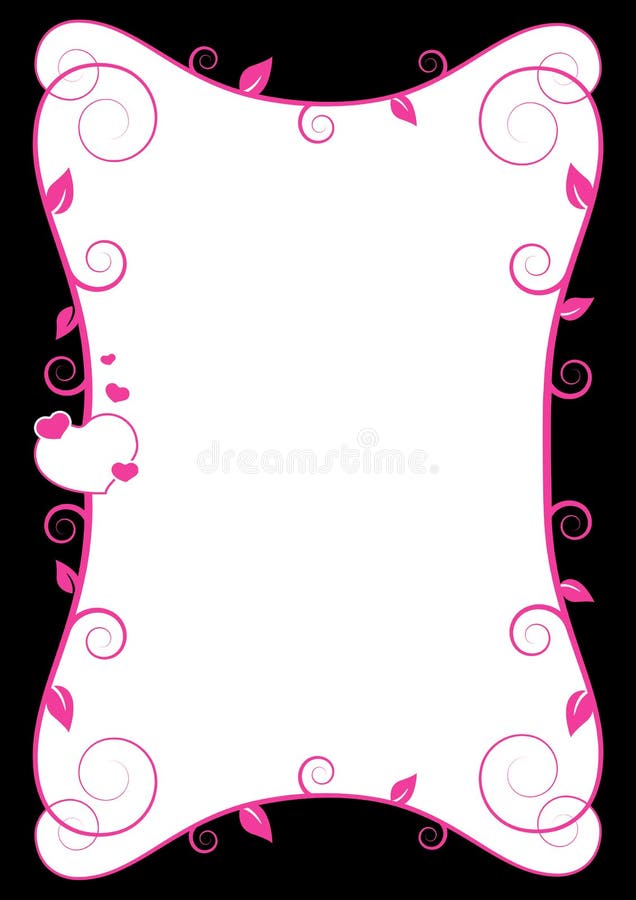 Valentine frame vector illustration