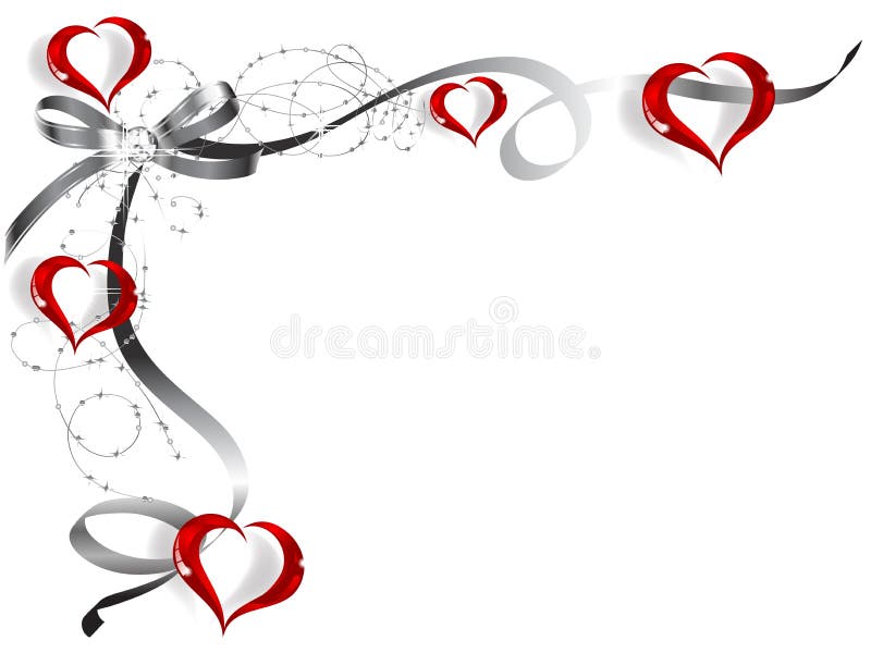 Valentine frame vector illustration