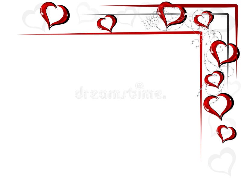 Valentine frame royalty free illustration