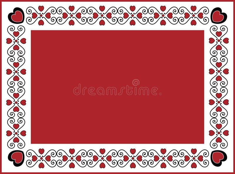 Valentine Frame or Tag royalty free illustration