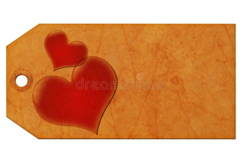 Valentine gift tag. stock illustration. Illustration of romance - 7403234