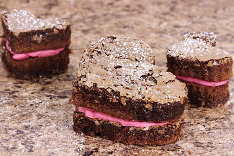 Valentine Heart Brownies