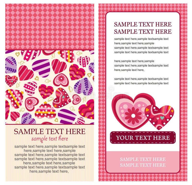 Valentine heart card royalty free illustration