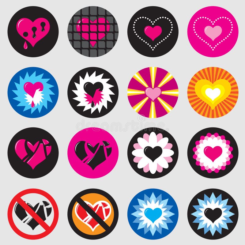 Valentine heart icon simple / jpg + vector