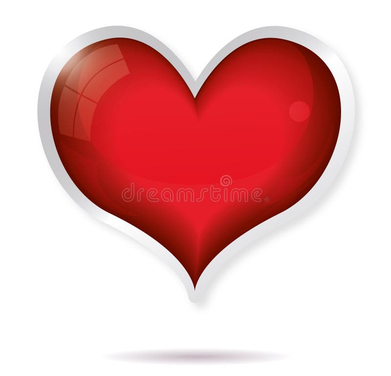 Valentine heart illustration stock illustration