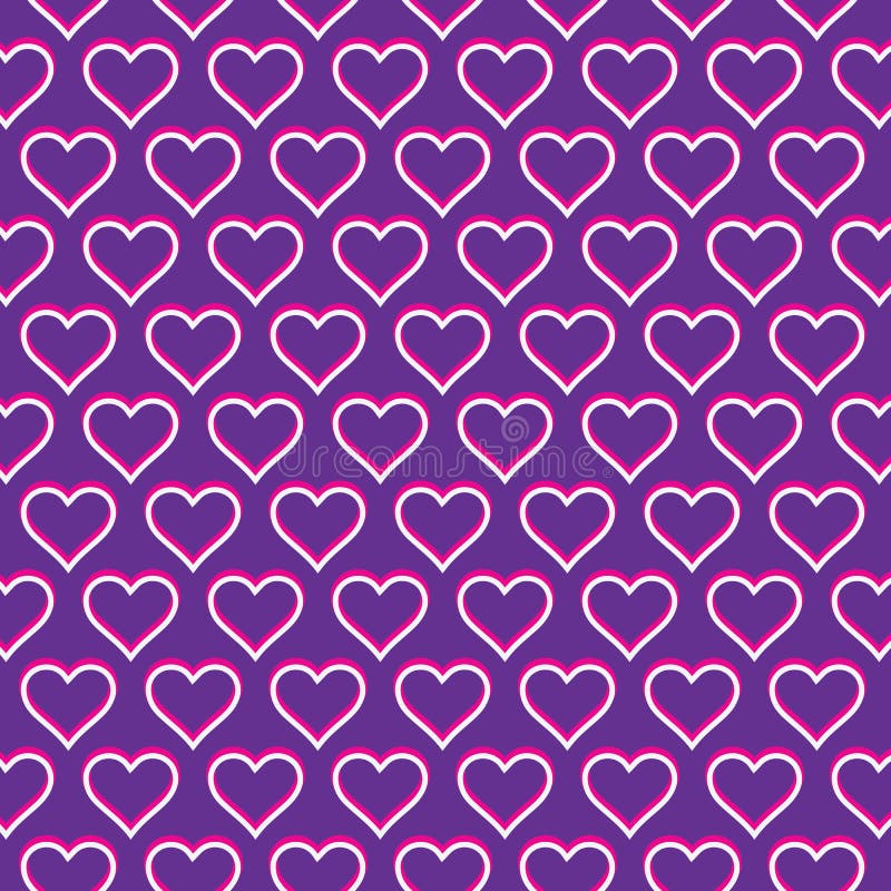 Valentine and Heart Seamless Pattern Background,Heart Pattern Vector ...