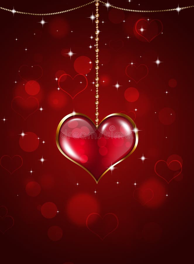 Valentine Holiday Background rosso illustrazione di stock Valentine Holiday Background rosso illustrazione di stock