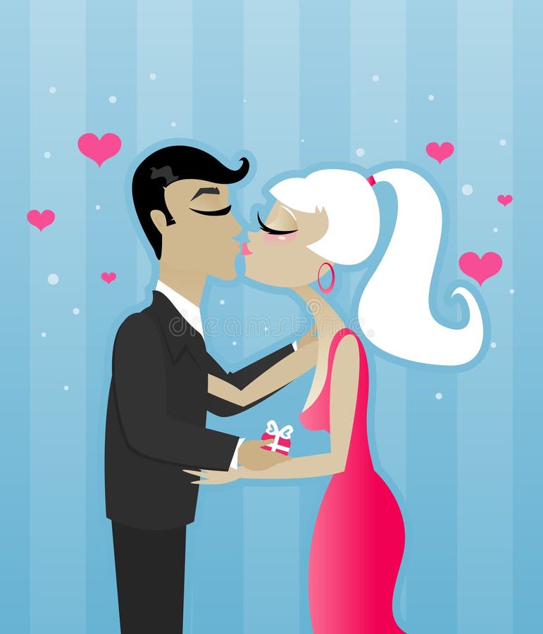 Valentine Kiss stock vector. Illustration of girl, love - 7670122 Valentine Kiss stock vector. Illustration of girl, love - 7670122