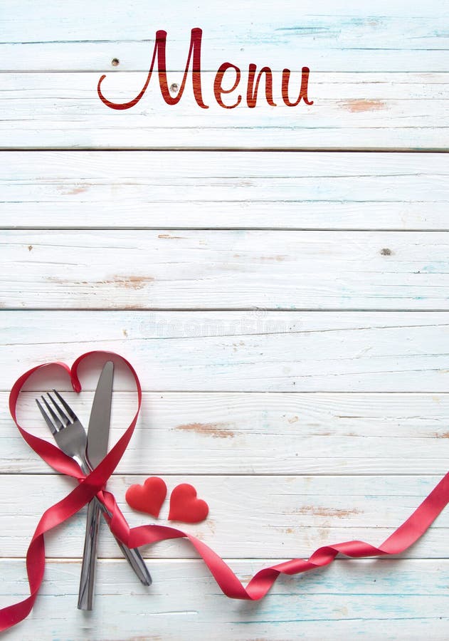 Valentine menu background