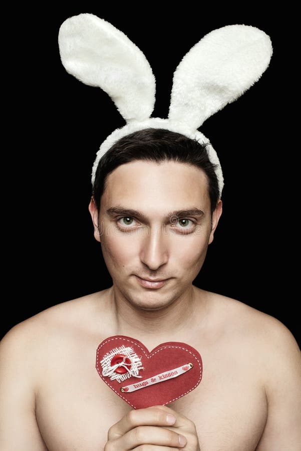 Valentine playboy stock photo. Image of lifestyle, bunny 19616652