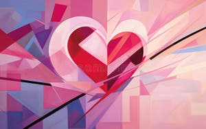 Valentine S Day Abstract Background With Red Heart Stock Image Image Of Background