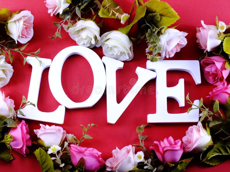 Valentine`s Day Background Alphabet Word Love Stock Photo - Image of love,  concept: 109333022