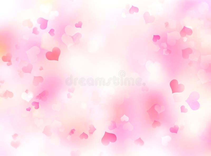 Valentine`s day background,blurred hearts backdrop stock illustration Valentine`s day background,blurred hearts backdrop stock illustration