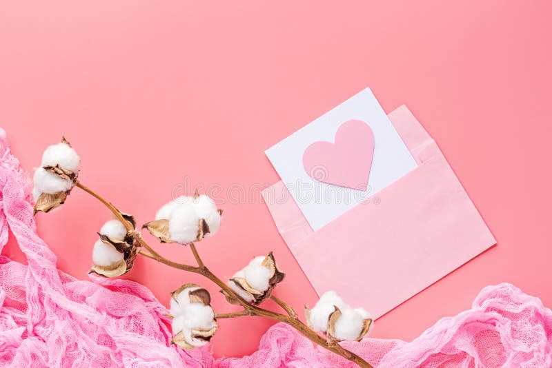 Download Valentine S Day Background. Greeting Card With Pink Hearth ...