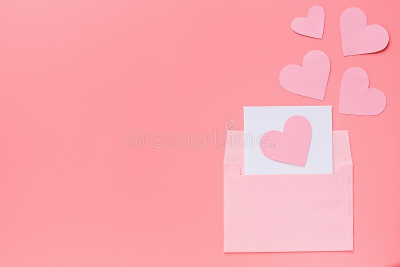 Download Valentine S Day Background. Greeting Card With Pink Hearth ...