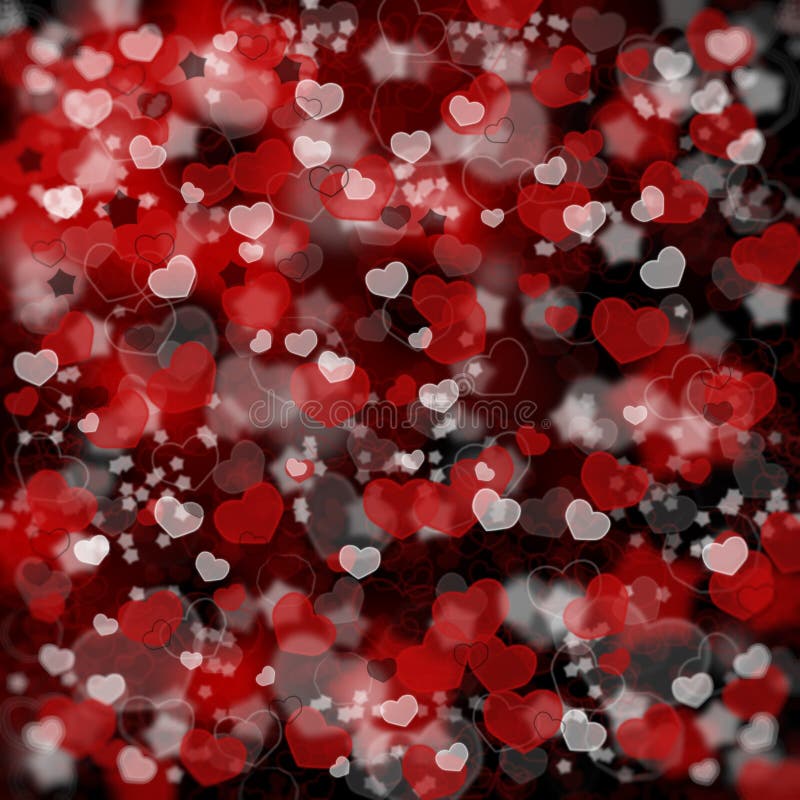 Red Hearts Shape With Sparkles As Background Stock Photo - Image of ...