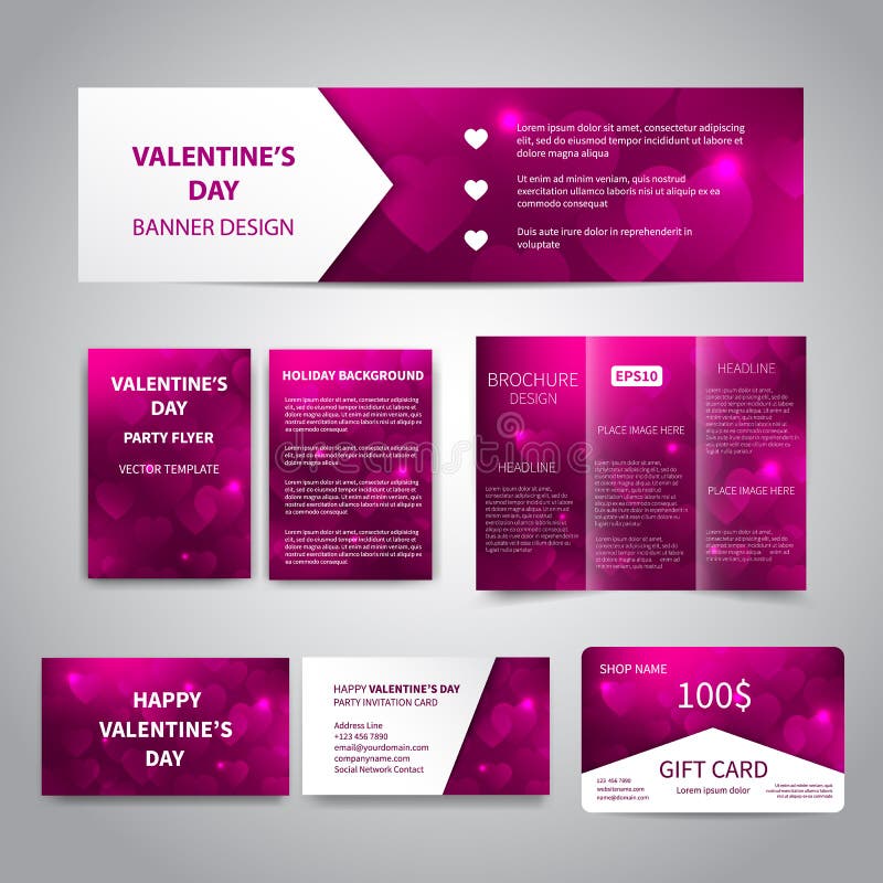 Valentine`s Day banner