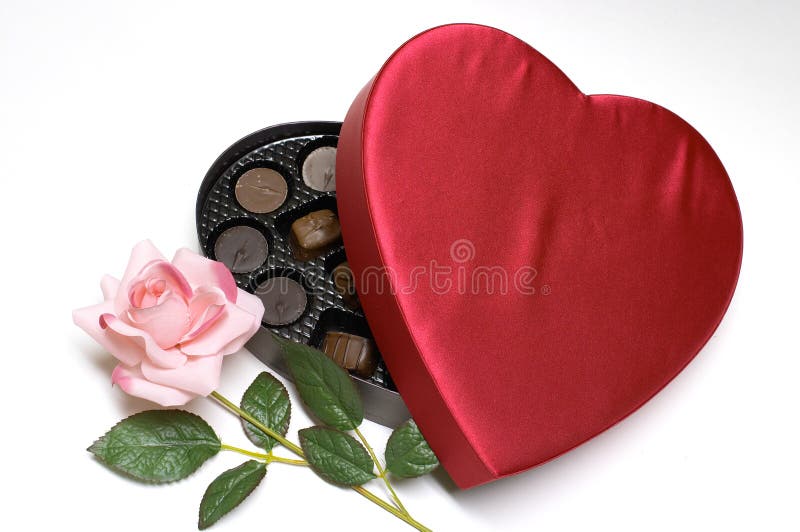 Download Valentine's Day Candy Heart And Rose Stock Image - Image of rose, heart: 461107