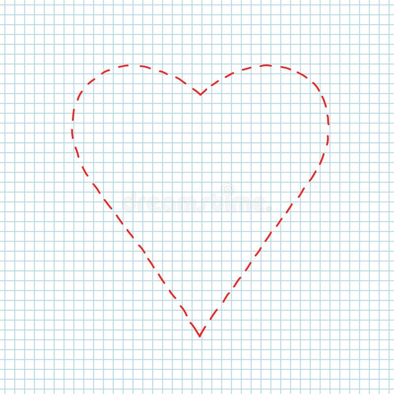 Как рисовать ровное сердечко