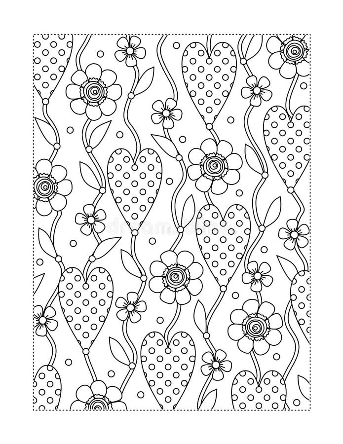 Valentine`s Day coloring page