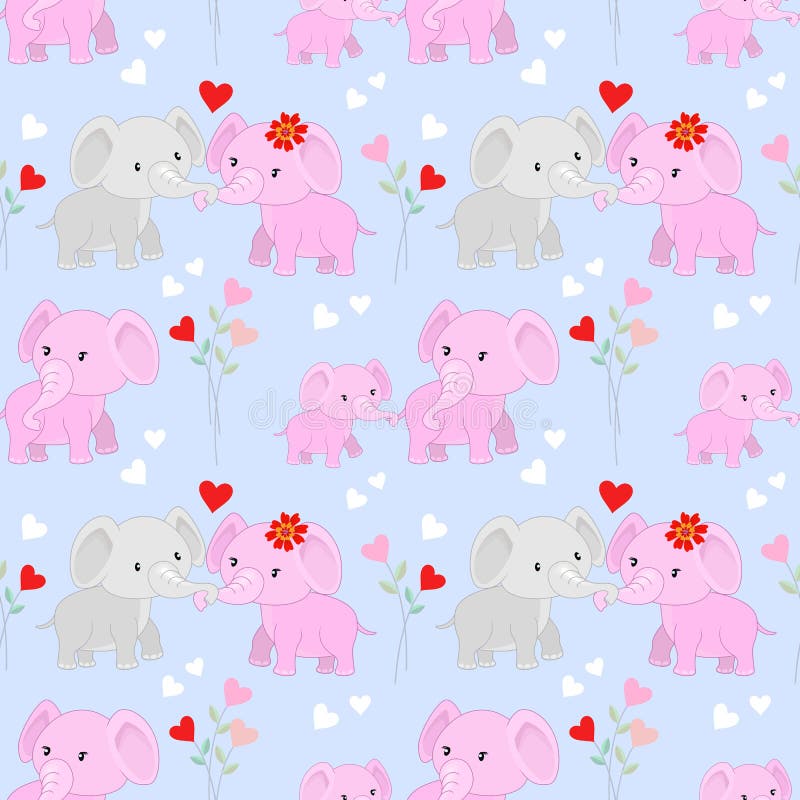 Elephants Doodle Valentine Card Stock Illustrations – 28 Elephants ...