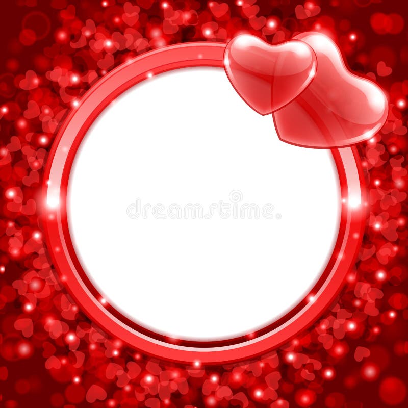 Valentine s day frame background with heart