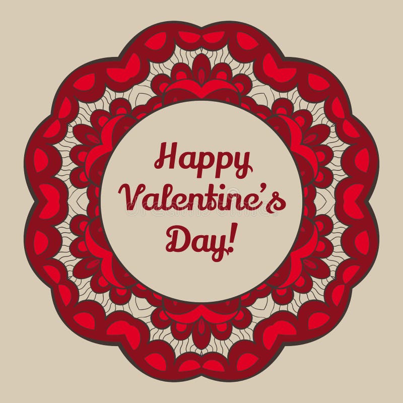 Valentine's Day greeting card stock illustration Valentine's Day greeting card stock illustration