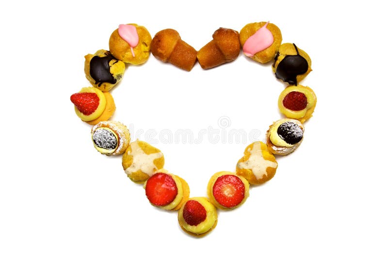 Valentine S Day Heart Made of Pastry Stock Photo Image of anniversary