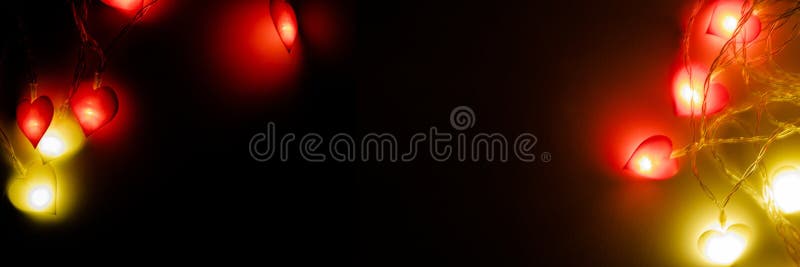 Valentine`s day. Valentines abstract background with hearts and glow. Valentine`s day sparkling lights. royalty free stock photography