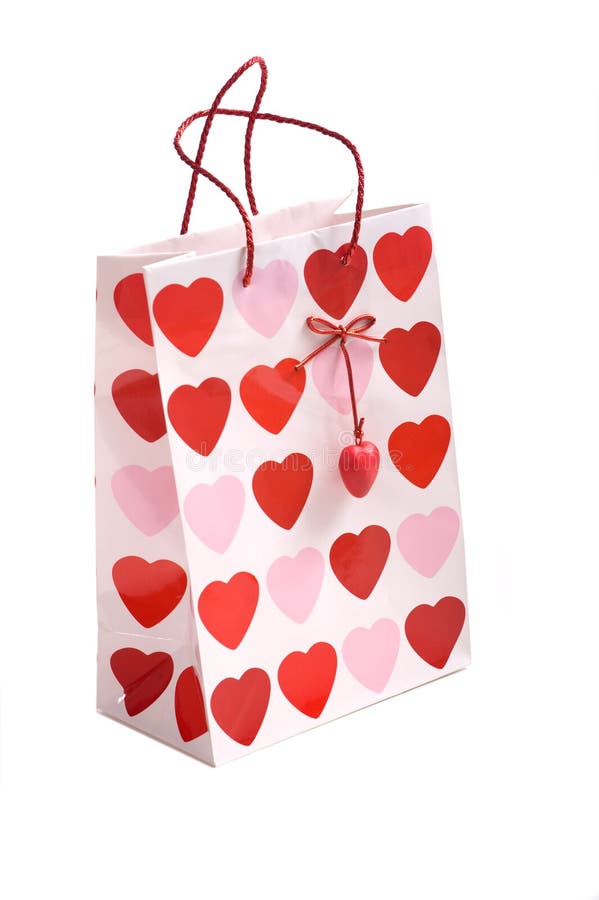 Valentine&Amp;#39;S Gift Bag Stock Photo. Image Of Copy, Sack - 5228638
