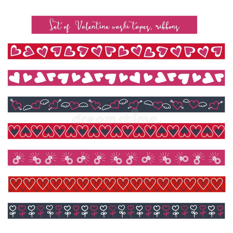 Red Printable Washi Tape -   Washi tape, Sticker paper, Washi