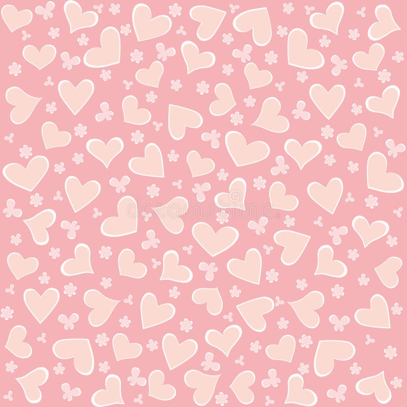 Valentine seamless hearts background