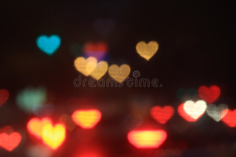 Valentines Colorful Heart-shaped on Black Background Lighting Bokeh for  Decoration at Night Backdrop Wallpaper Blurred Valentine Stock Image -  Image of bokeh, lighting: 113575701