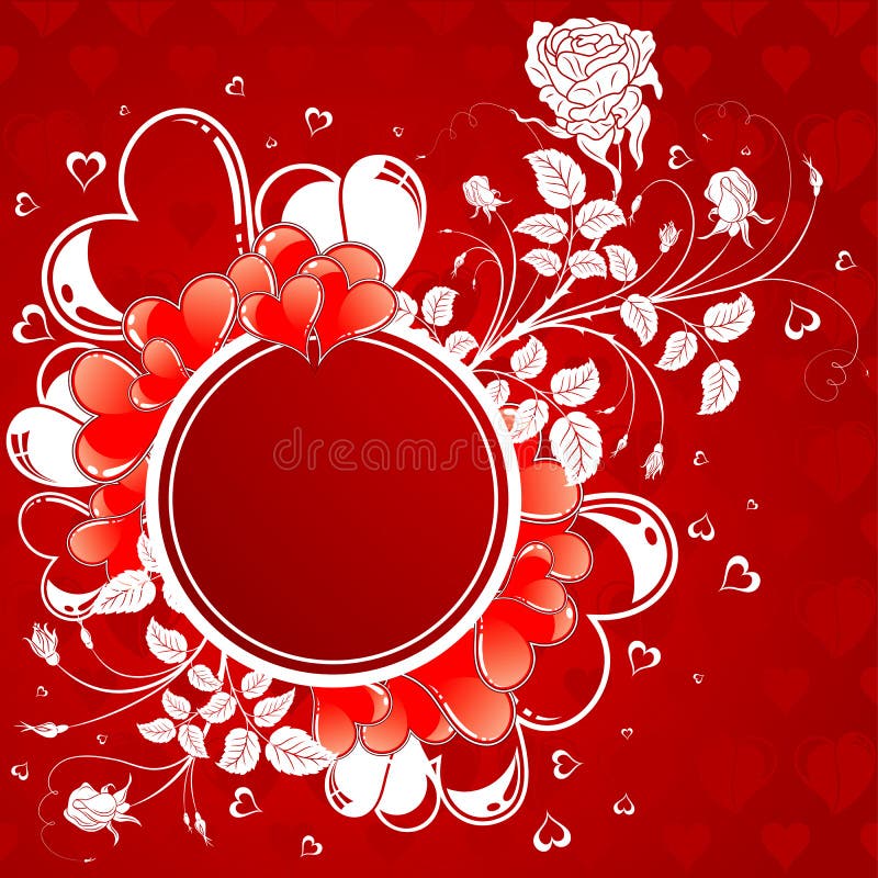 Valentine frame stock illustration. Illustration of ornament - 4096157