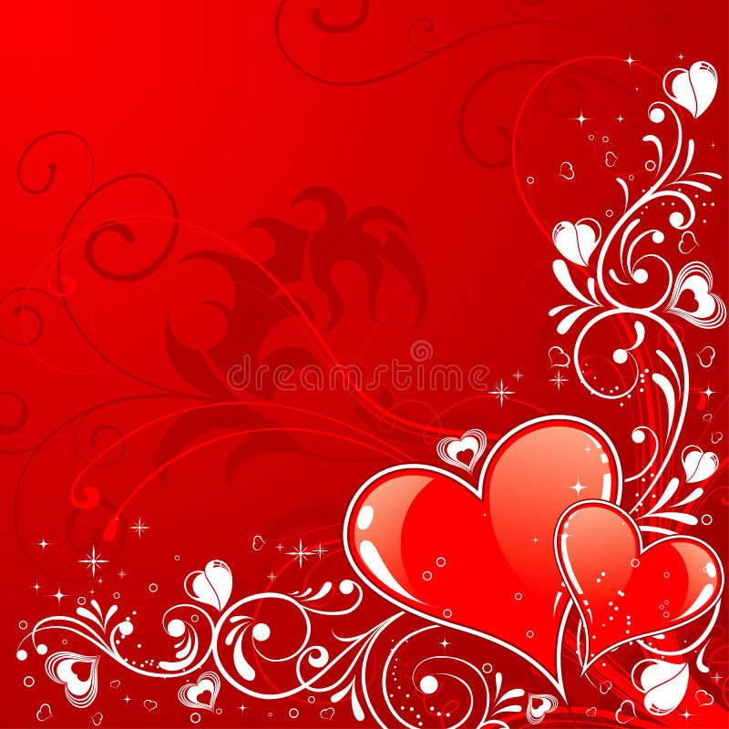 Valentines Day background stock vector. Illustration of floral - 12202393