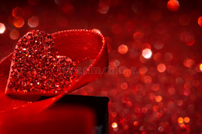 Red bokeh background. Red love concept background with defocused lights. Heart shape royalty free stock photo Red bokeh background. Red love concept background with defocused lights. Heart shape royalty free stock photo