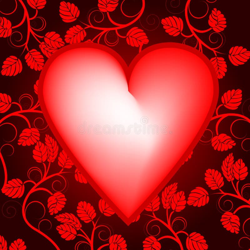 Valentines day background with heart