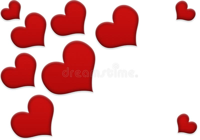 Red Valentine greeting card-Declaration of love. Compliments people illustrations