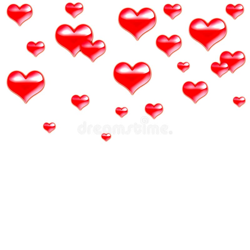 Red Valentine greeting card-Declaration of love. Compliments people illustrations