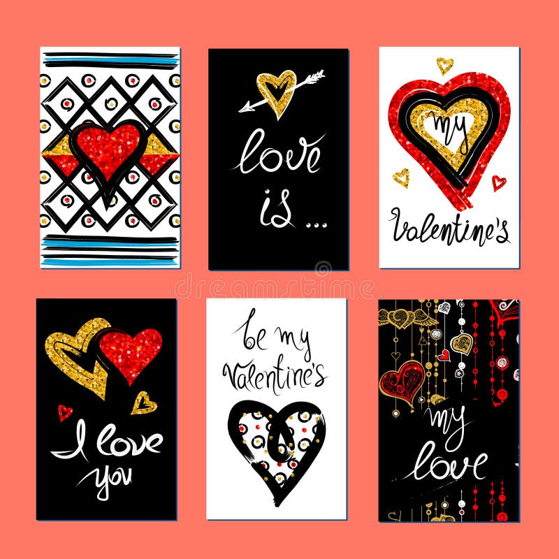 Valentines Day greeting card stock illustration Valentines Day greeting card stock illustration