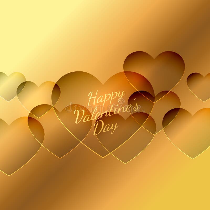 Valentines day hearts background vector design