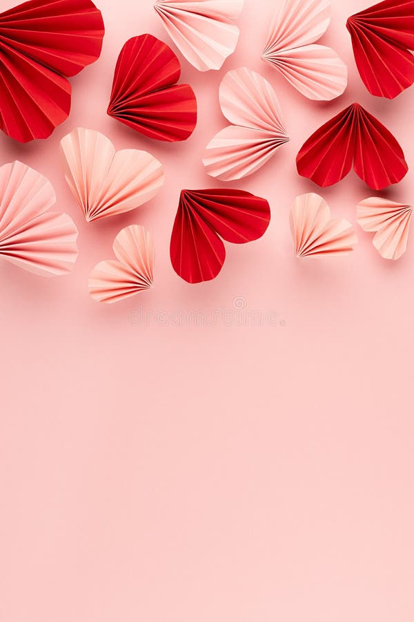 Premium Photo  Elegant maroon red origami paper on pink background