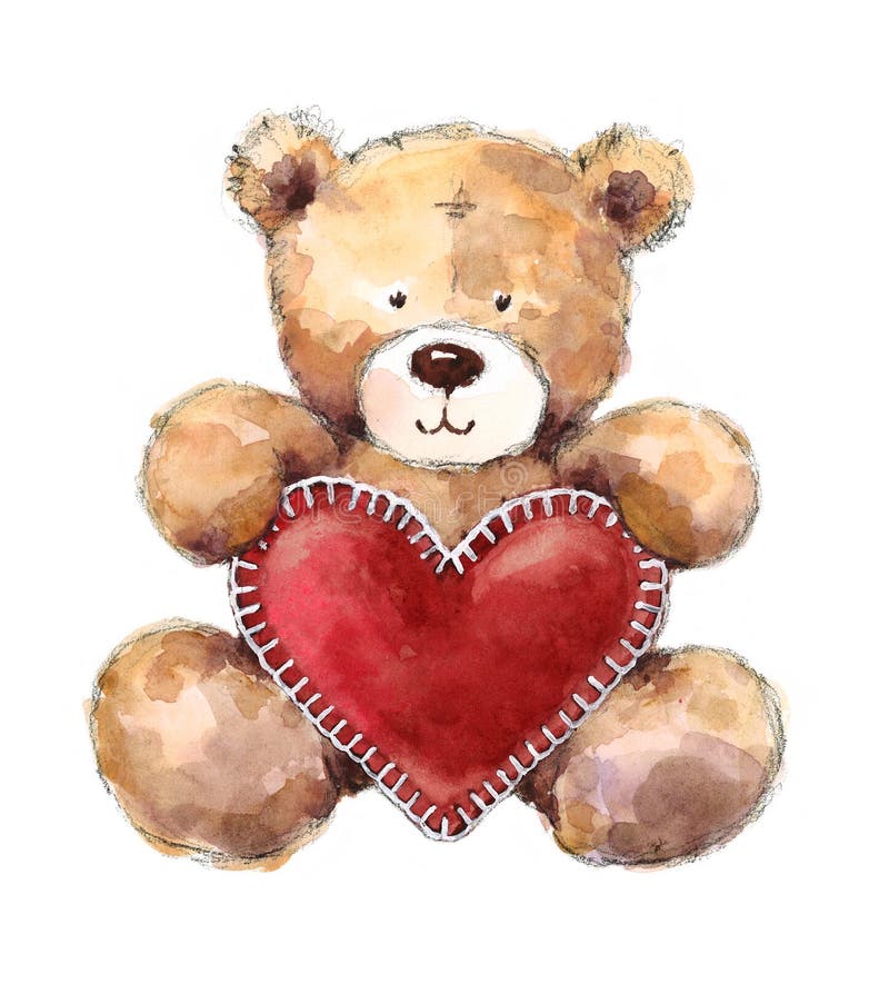 How to Draw a Teddy Bear Holding a Heart Easy 🧸❤️ - YouTube