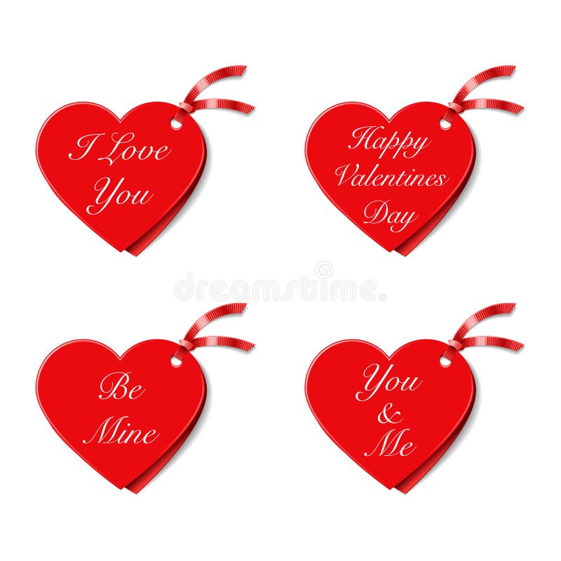 Download Valentines Gift Tags stock vector. Illustration of design ...