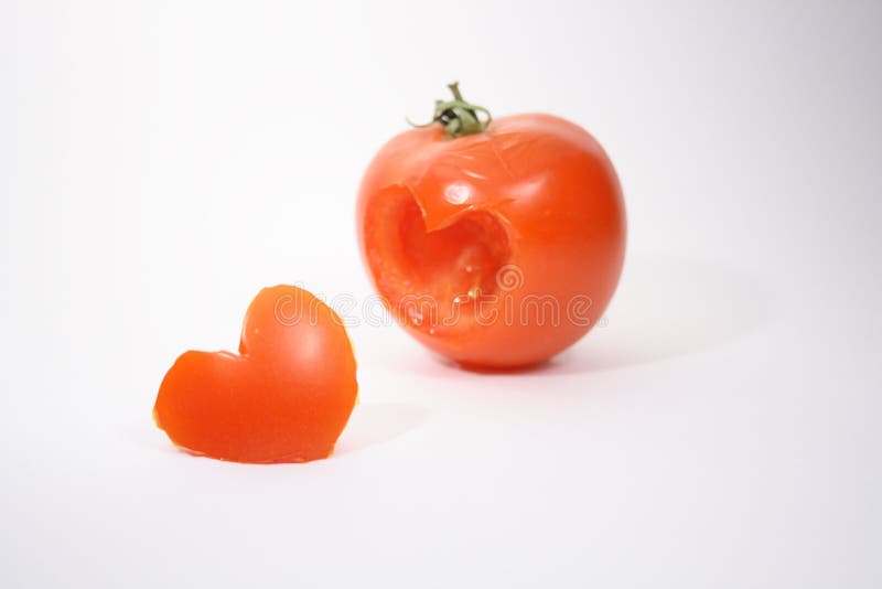 Valentines tomato heart stock photo. Image of tomato, surprise 3925460