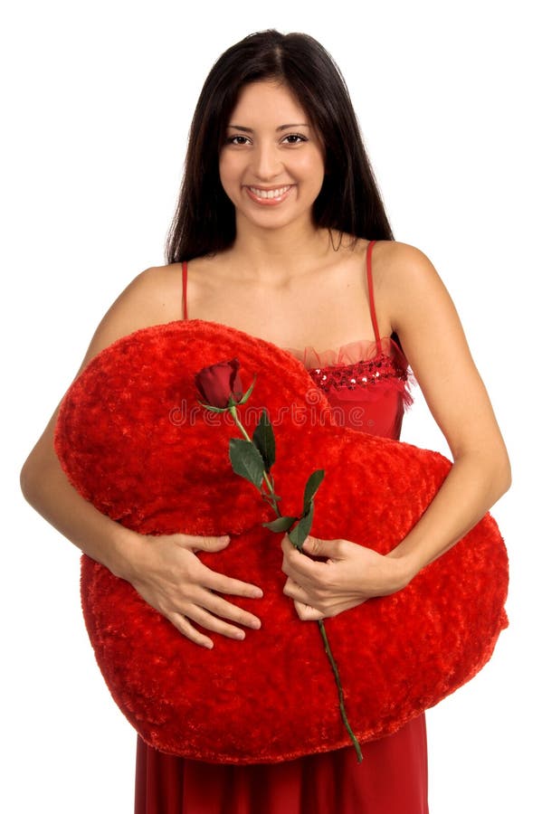 Valentinsgruß Rose stockbild. Bild von haar, frau, einflüsse 465971