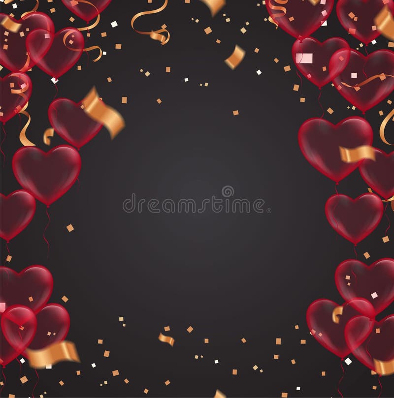 Valentinsgruß ` s Tag, Fahnenschablone Herzballone mit Hintergrund Umbauplakatentwurf Vektorbroschüre, Feier, ich liebe dich stock abbildung Valentinsgruß ` s Tag, Fahnenschablone Herzballone mit Hintergrund Umbauplakatentwurf Vektorbroschüre, Feier, ich liebe dich stock abbildung