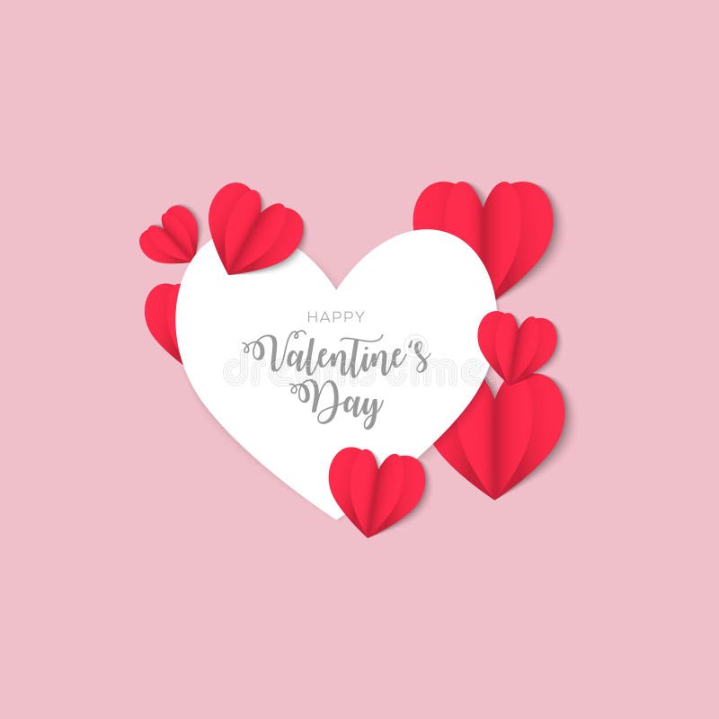 Valentinsgrußtaghintergrund-Entwurf mit den Herzen geformt lizenzfreie abbildung Valentinsgrußtaghintergrund-Entwurf mit den Herzen geformt lizenzfreie abbildung