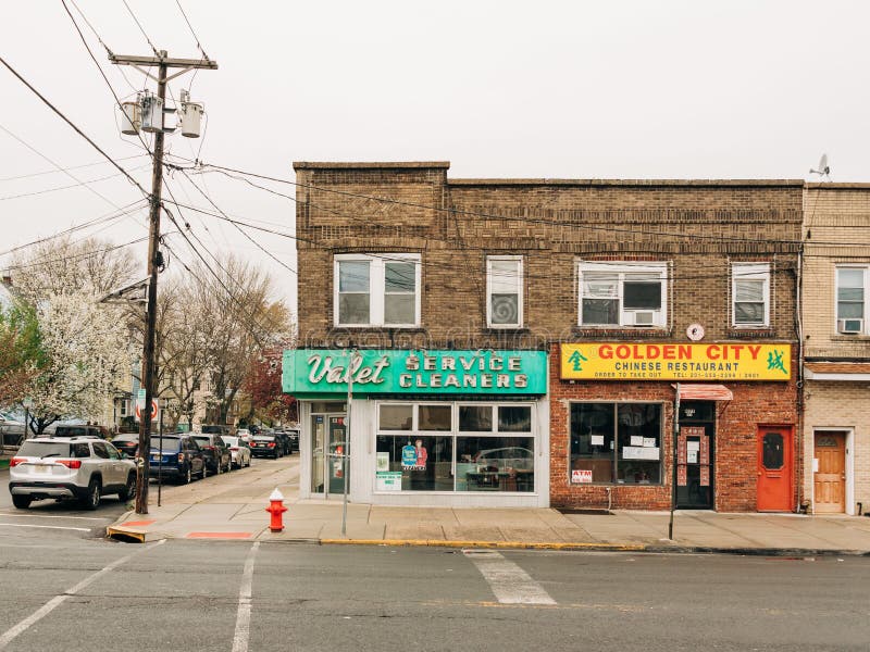 Valet Service Cleaners sign, in Bayonne, New Jersey