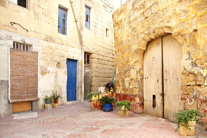 valetta malta зоны старое селитебное стоковая фотография valetta malta зоны старое селитебное стоковая фотография
